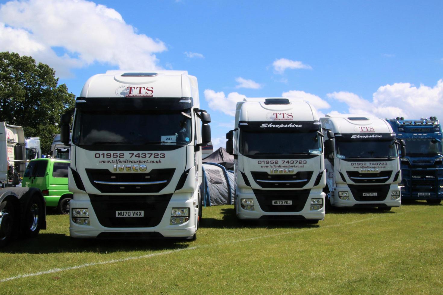 Whitchurch in Shropshire in June 2022. A view of some Trucks at a Truck show photo