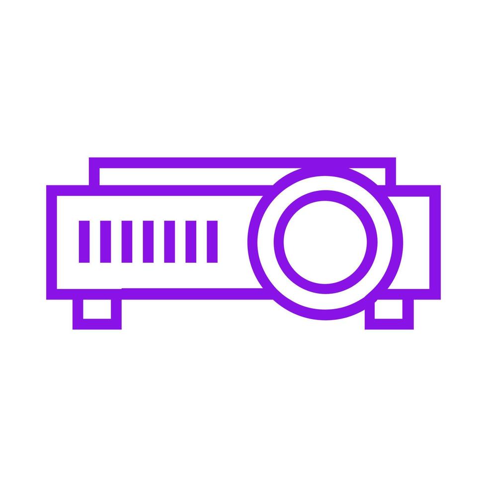 Projector illustrated on a white background vector