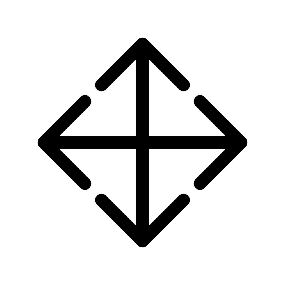 Arrow illustrated on white background vector