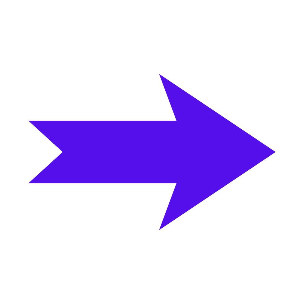 Arrow illustrated on white background vector