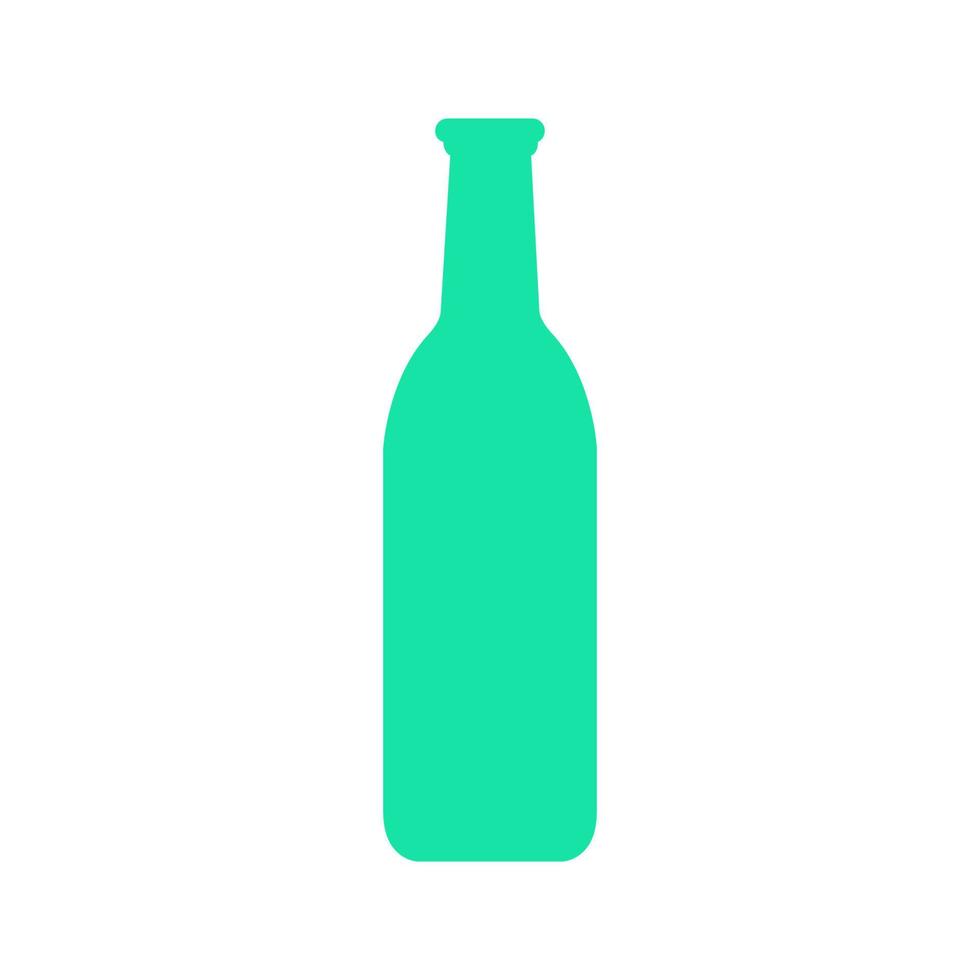 Wine bottle illustrated on a white background vector