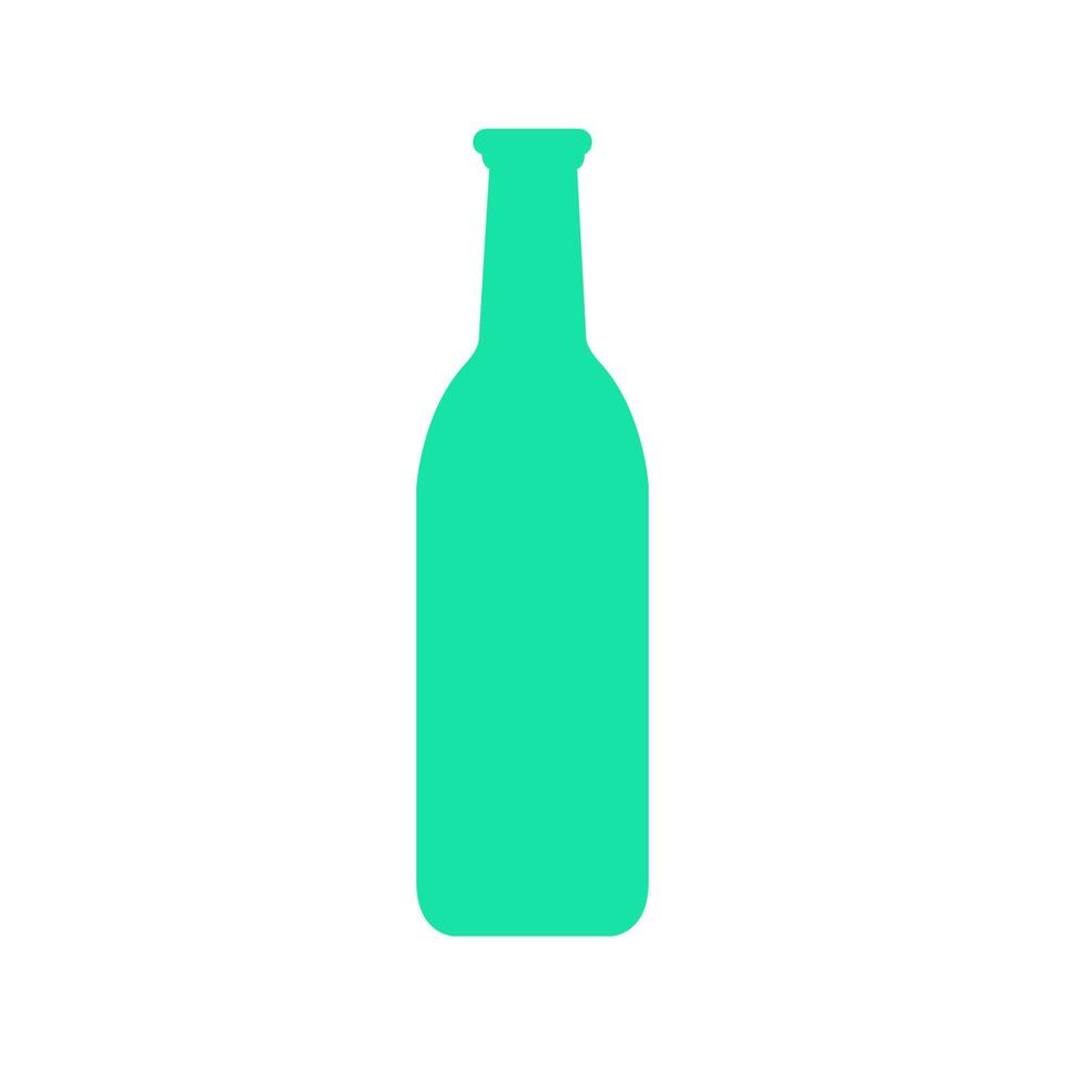 Wine bottle illustrated on a white background vector