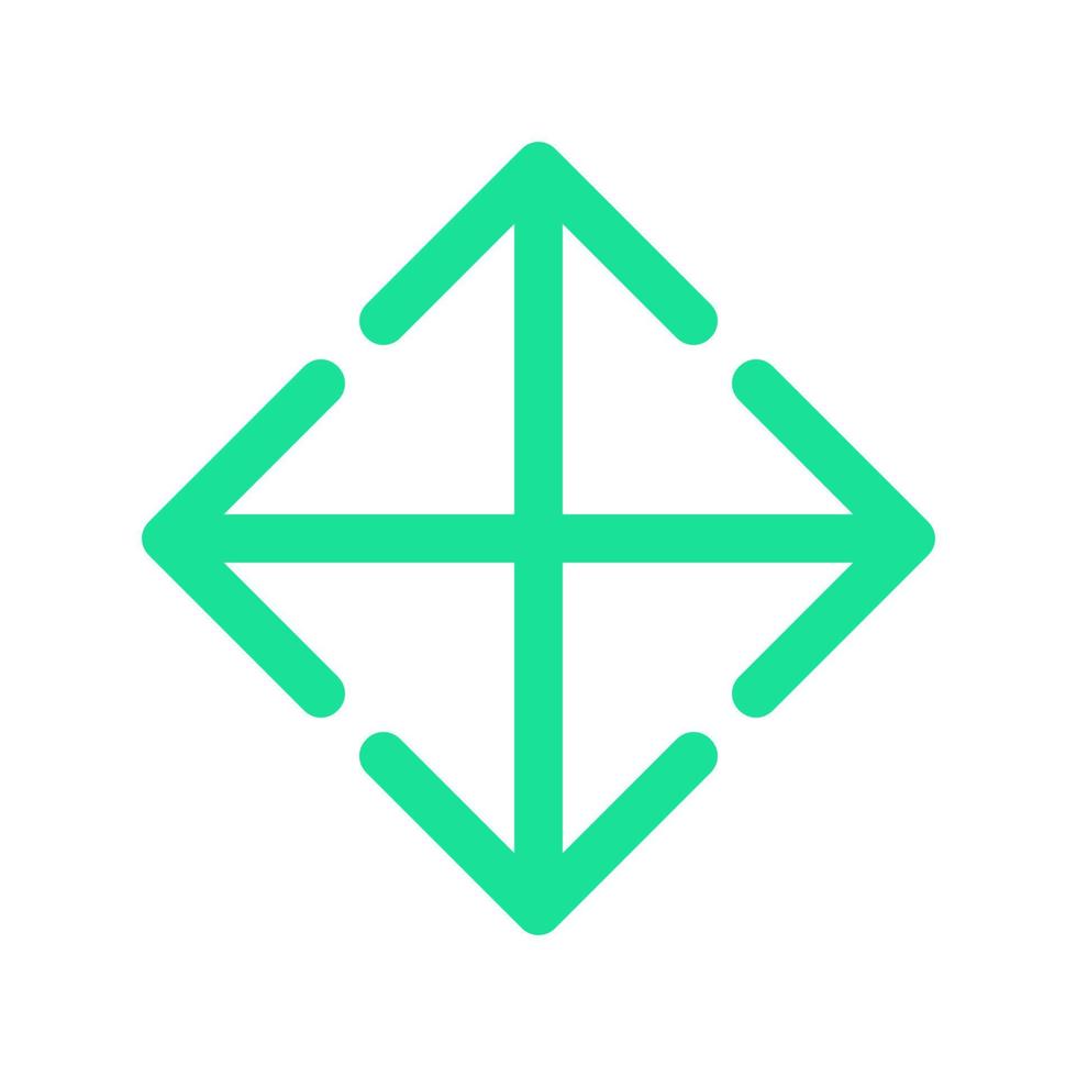 Arrow illustrated on white background vector