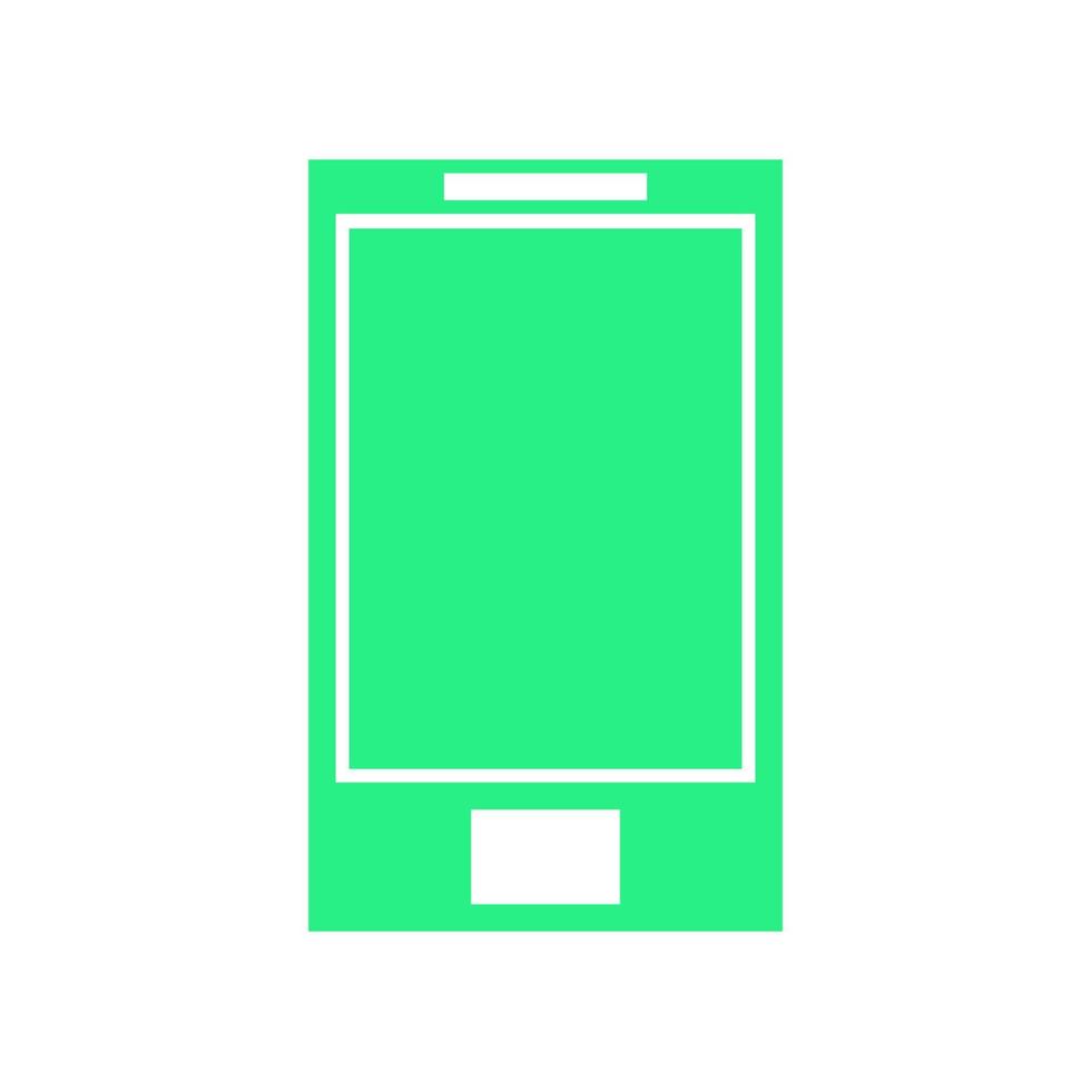 Smartphone illustrated on a white background vector