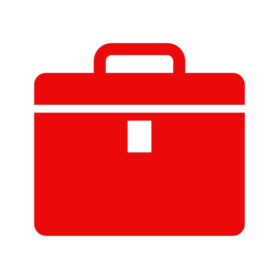 Work suitcase illustrated on a white background vector