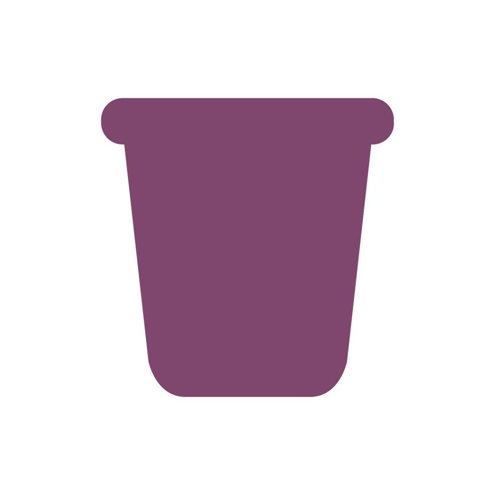 Bucket illustrated on a white background vector