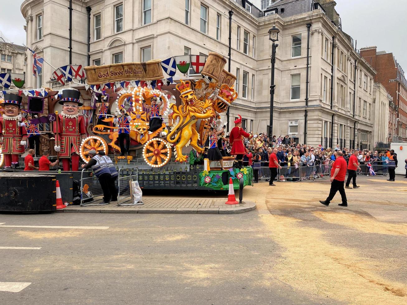 London in the UK in June 2022. A view of the Platinum Jubilee Parade in London photo