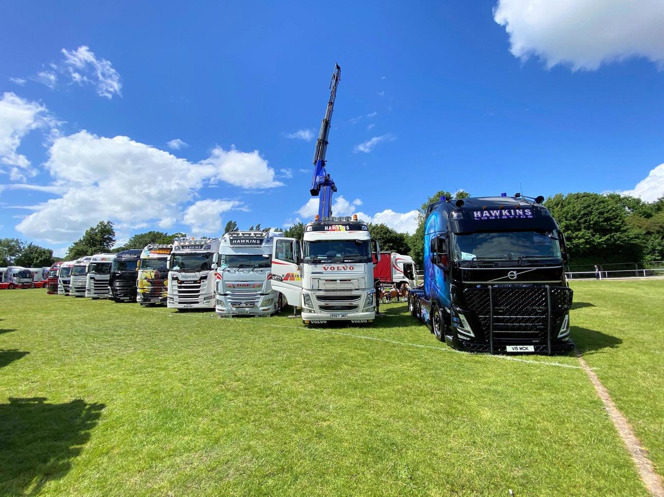 Whitchurch in the UK in June 2022. A view of a Truck at a Truck show photo