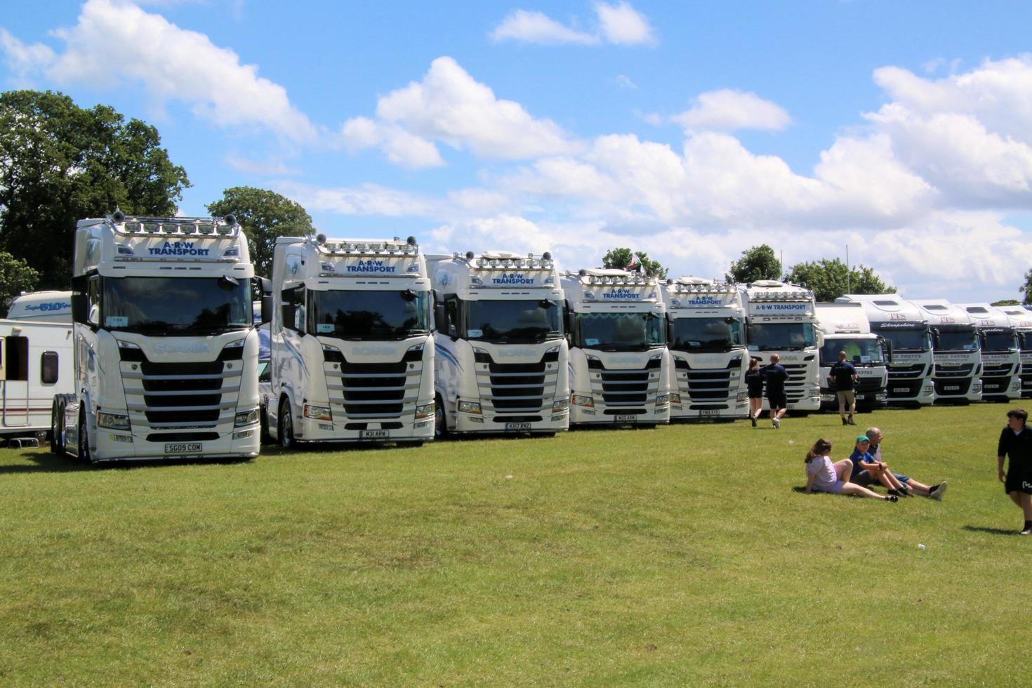 Whitchurch in Shropshire in June 2022. A view of some Trucks at a Truck show photo