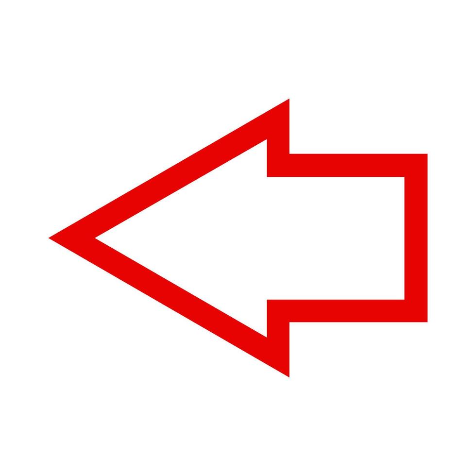 Arrow illustrated on white background vector