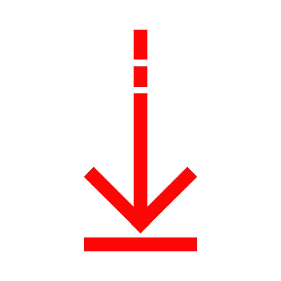 Arrow illustrated on white background vector