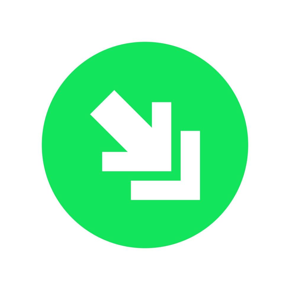 Arrow illustrated on white background vector