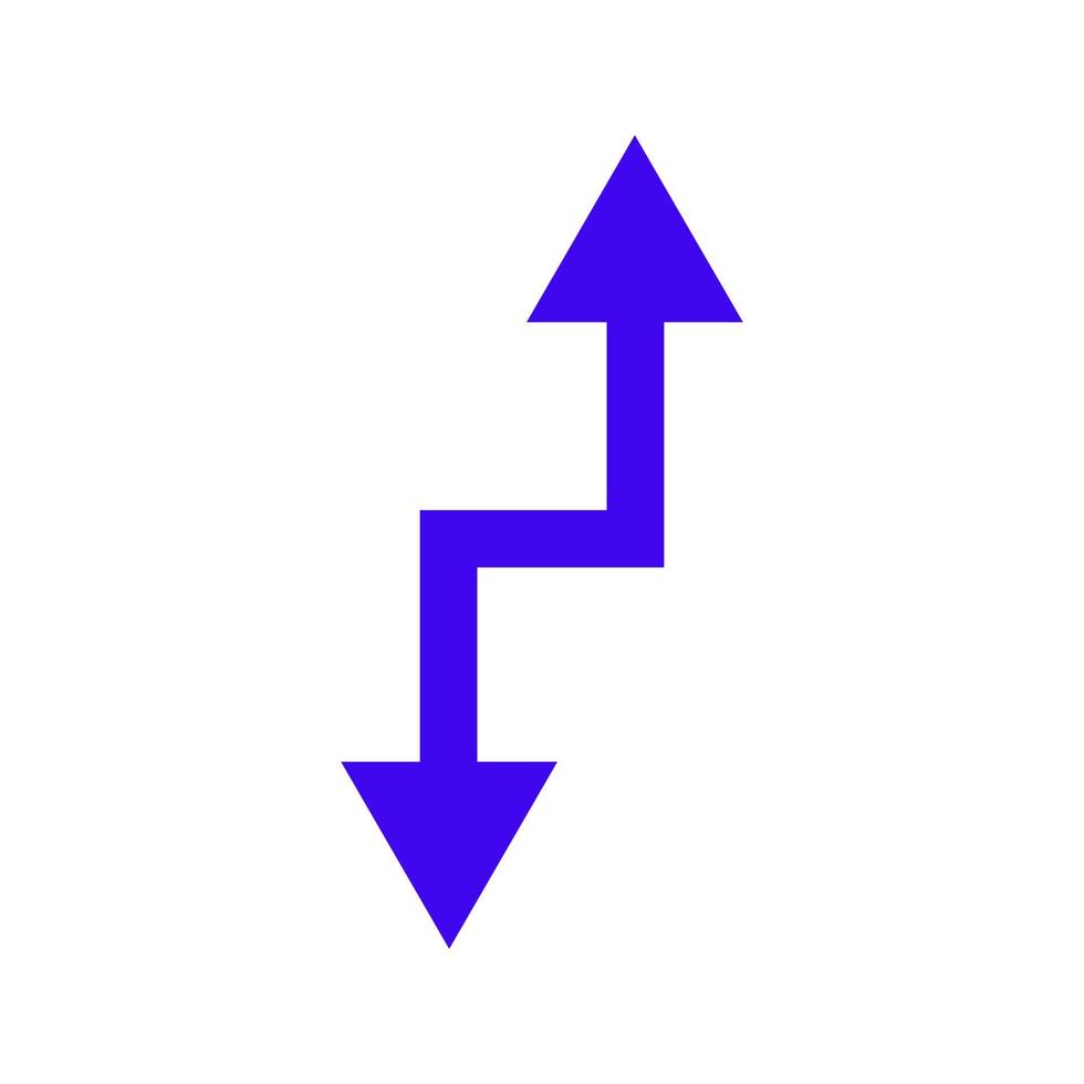 Arrow illustrated on white background vector
