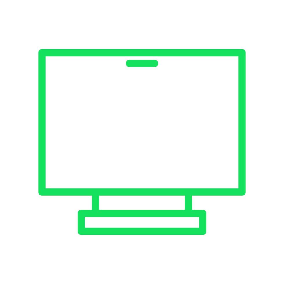 Computer monitor illustrated on a white background vector
