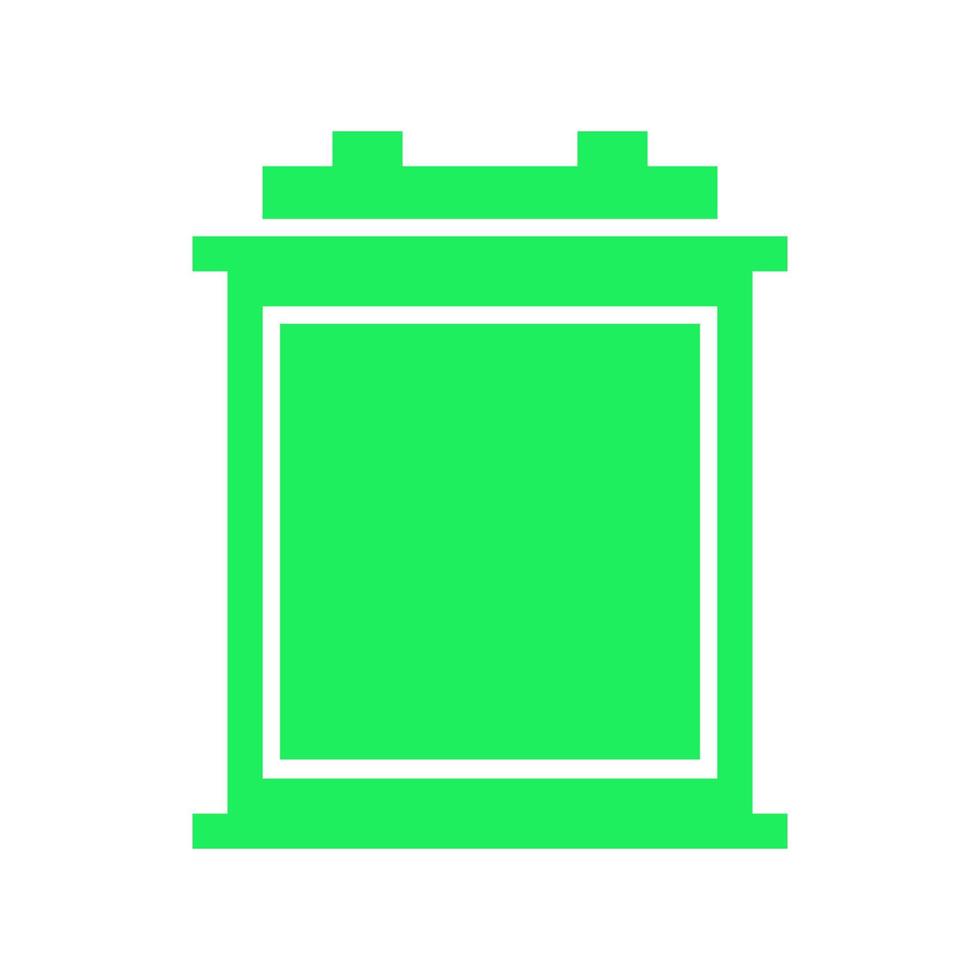 Car battery illustrated on a white background vector