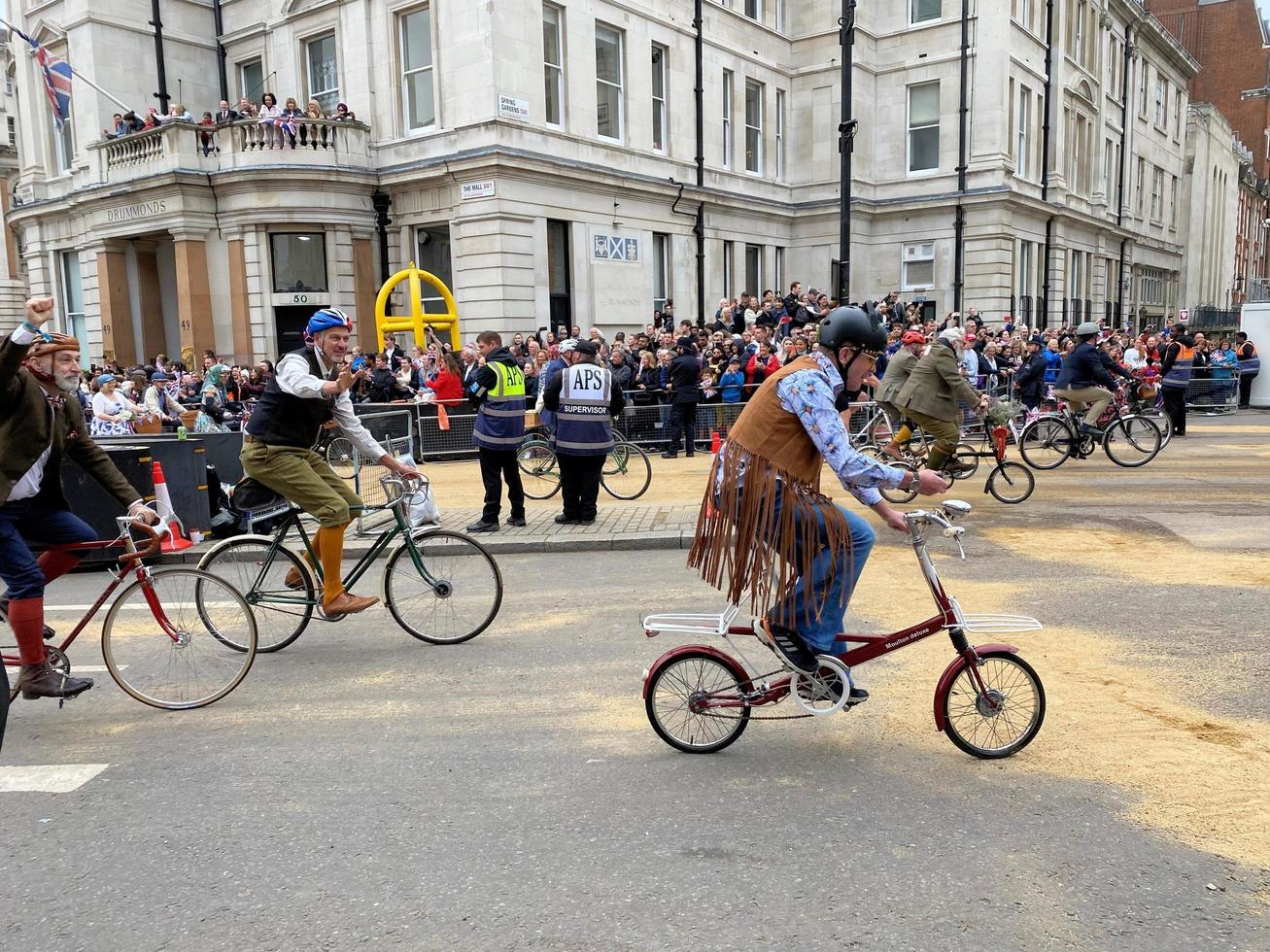 London in the UK in June 2022. A view of the Platinum Jubilee Parade in London photo