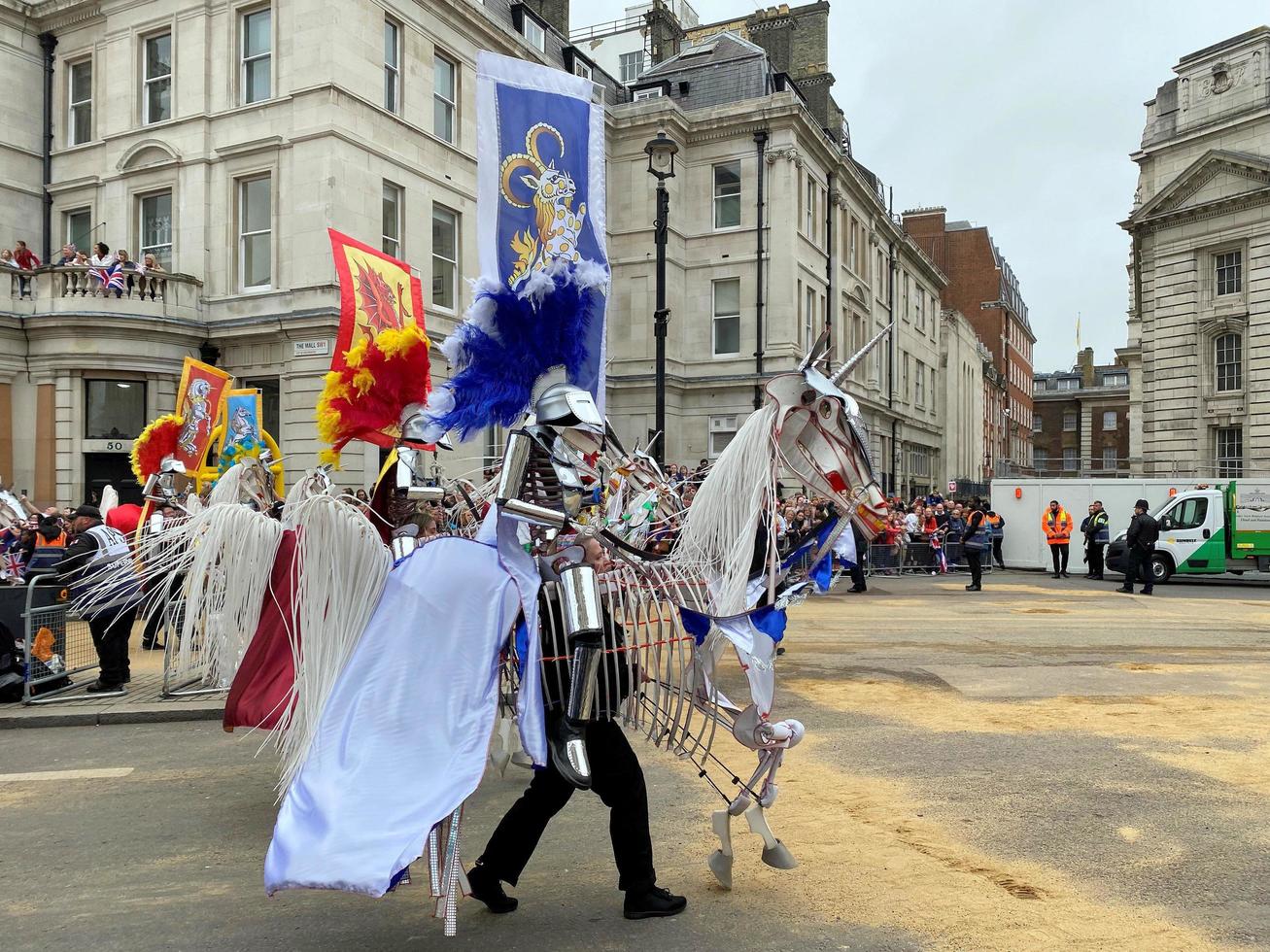 London in the UK in June 2022. A view of the Platinum Jubilee Parade in London photo