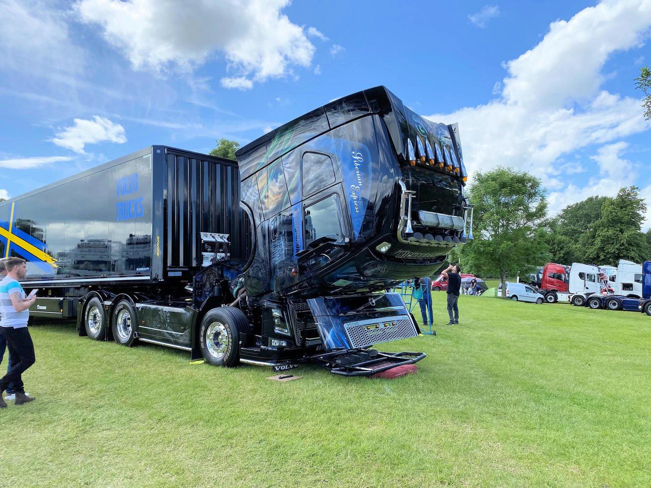 Whitchurch in the UK in June 2022. A view of a Truck at a Truck show photo