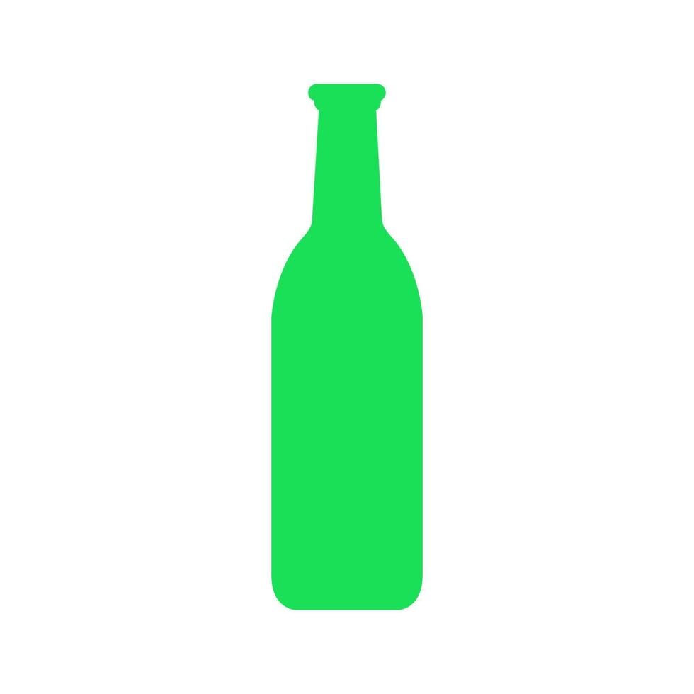 botella de vino ilustrada en un fondo blanco vector