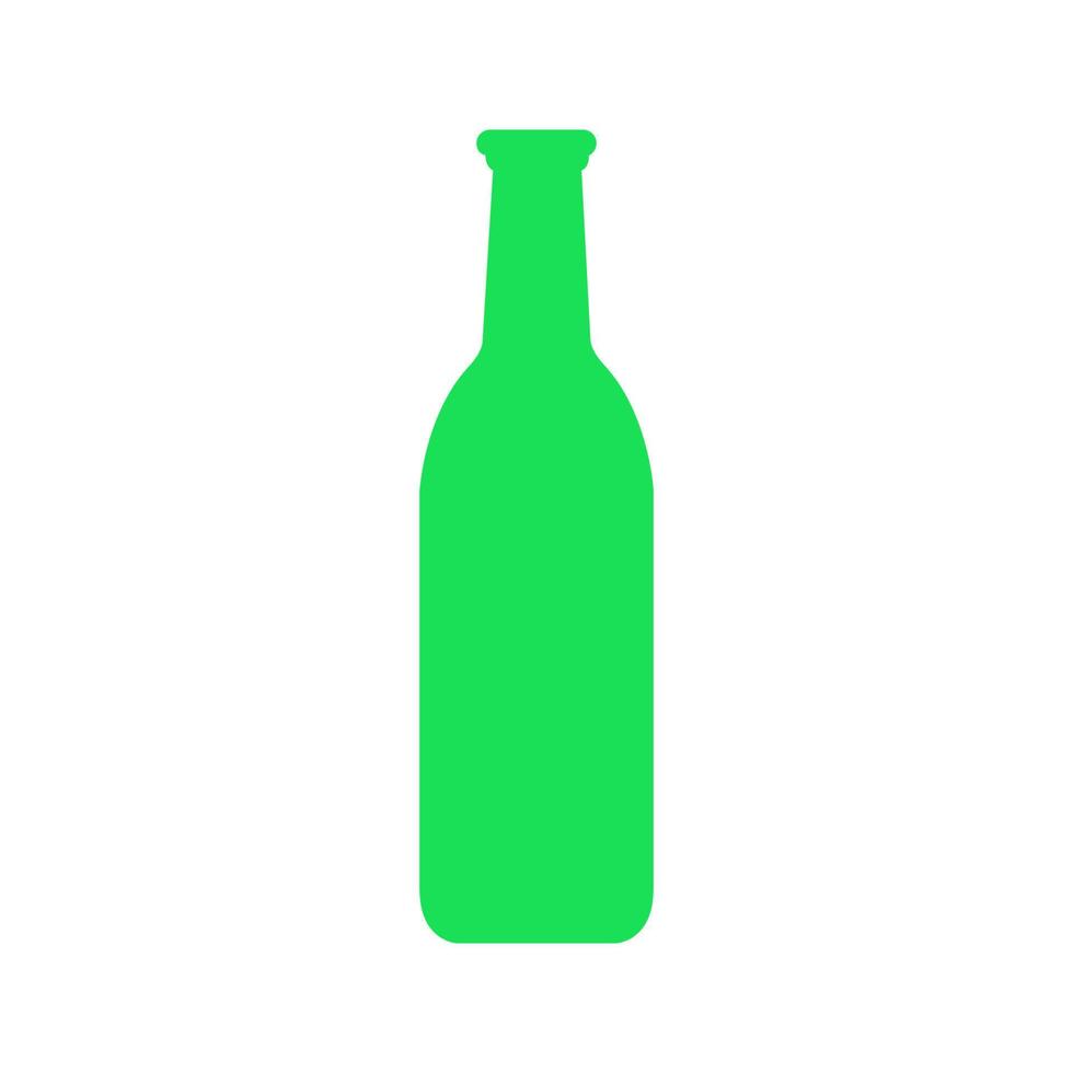 Wine bottle illustrated on a white background vector