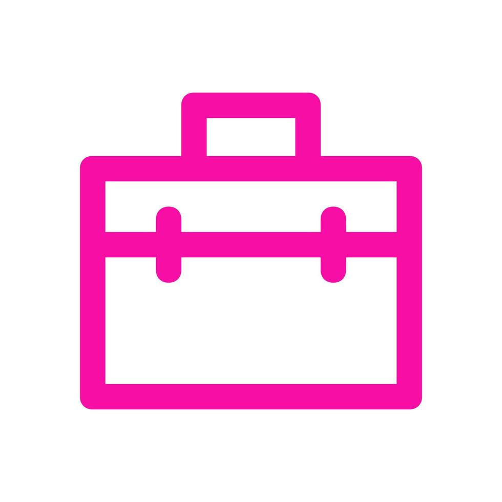 Work suitcase illustrated on a white background vector