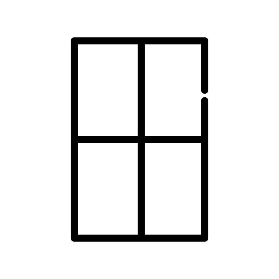 Window illustrated on white background vector