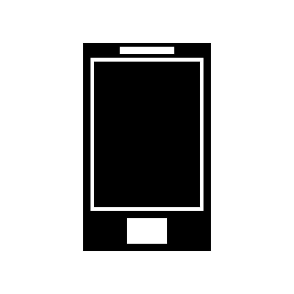 Smartphone illustrated on a white background vector
