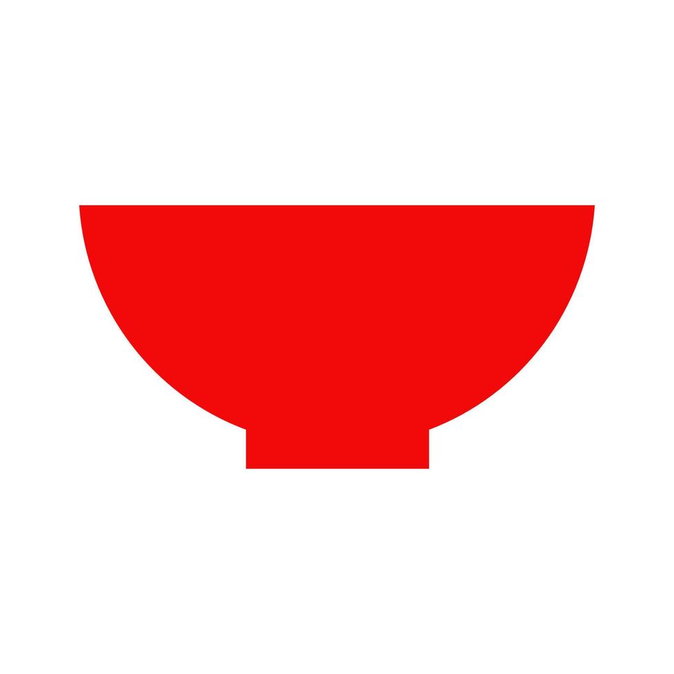 Bowl illustrated on a white background vector