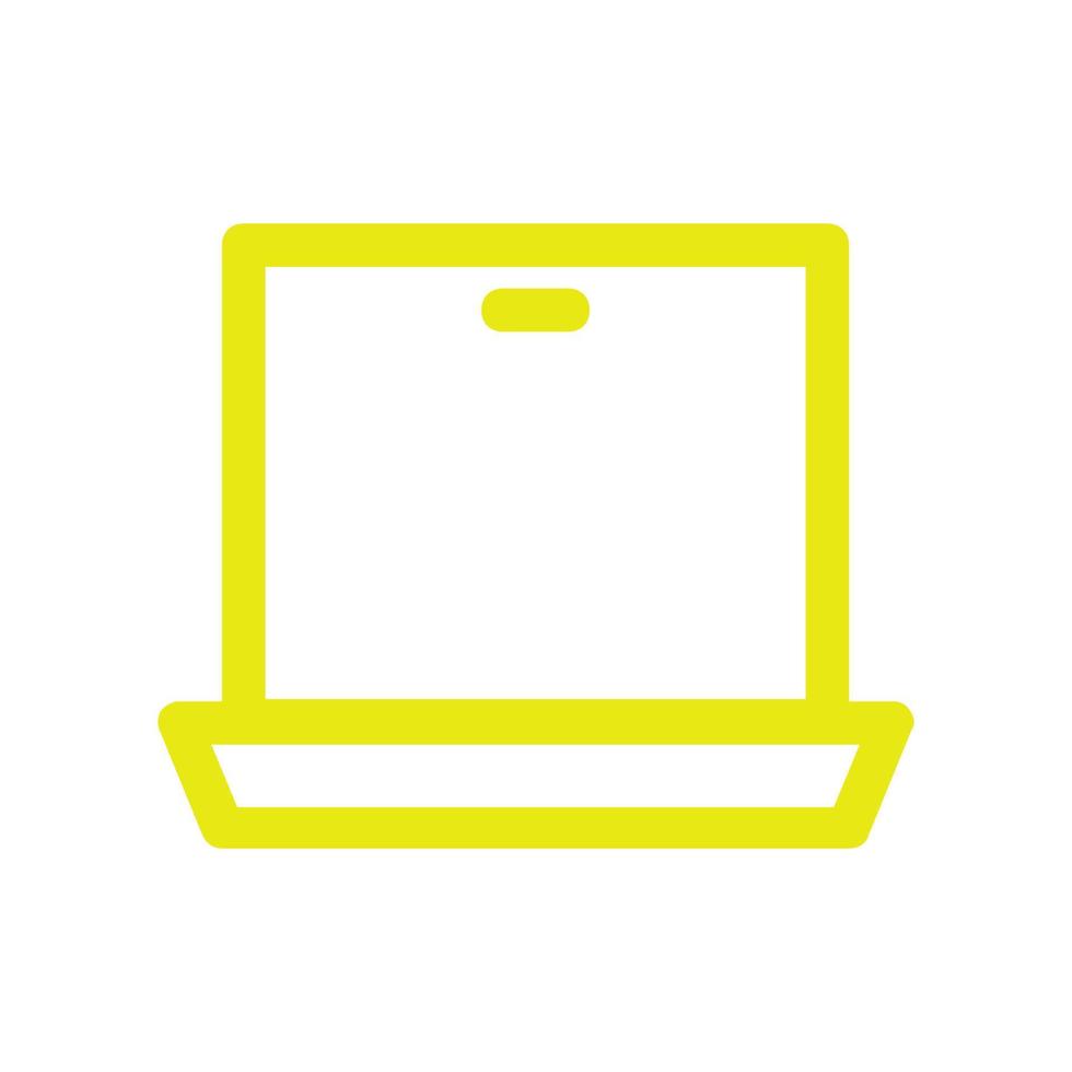 Laptop illustrated on a white background vector