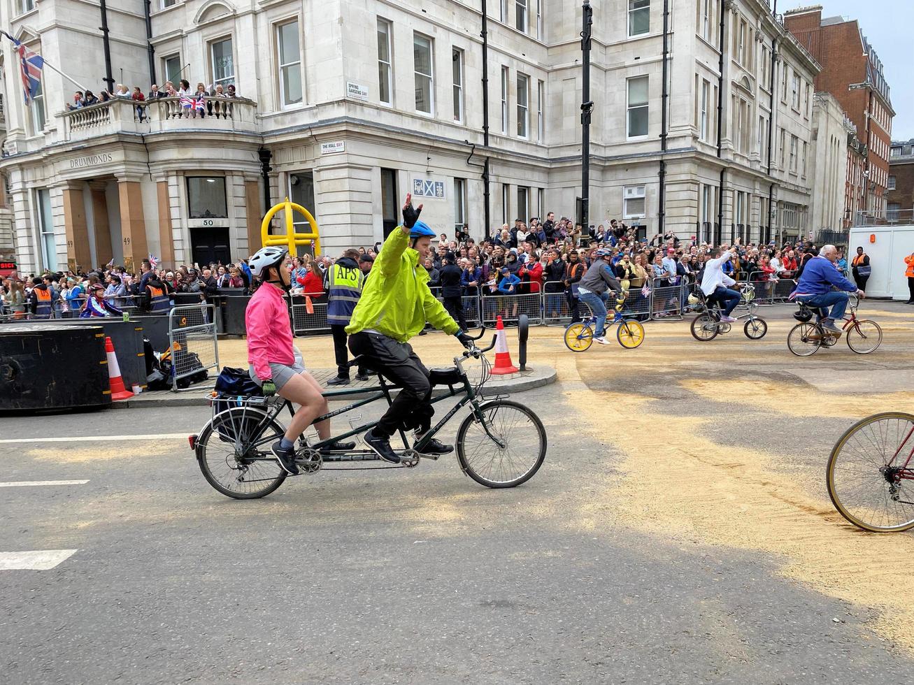 London in the UK in June 2022. A view of the Platinum Jubilee Parade in London photo