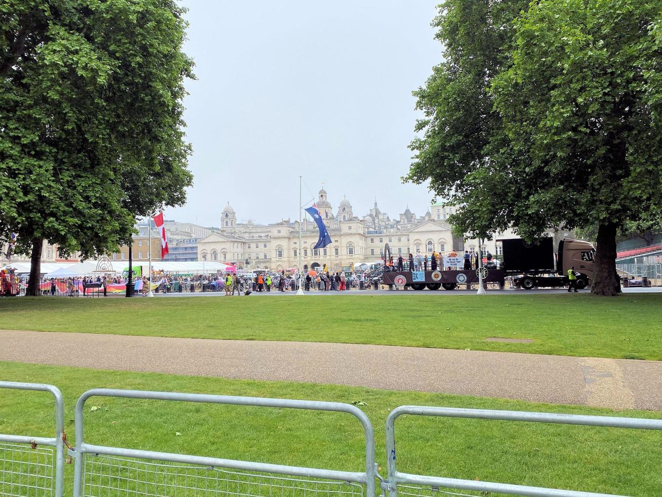 London in the UK in June 2022. A view of the Platinum Jubilee Parade in London photo