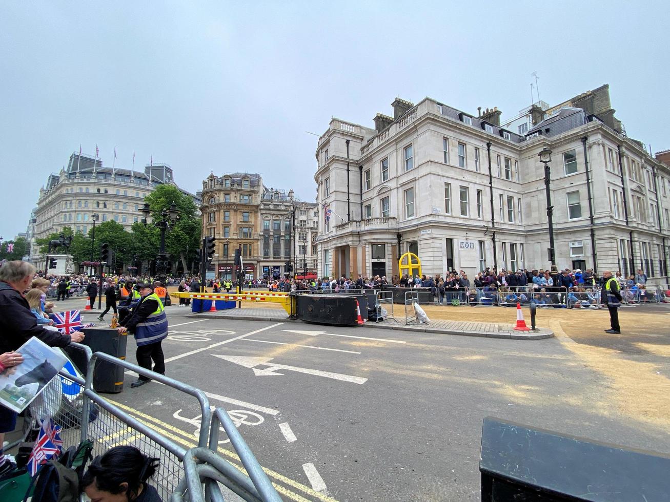 London in the UK in June 2022. A view of the Platinum Jubilee Parade in London photo