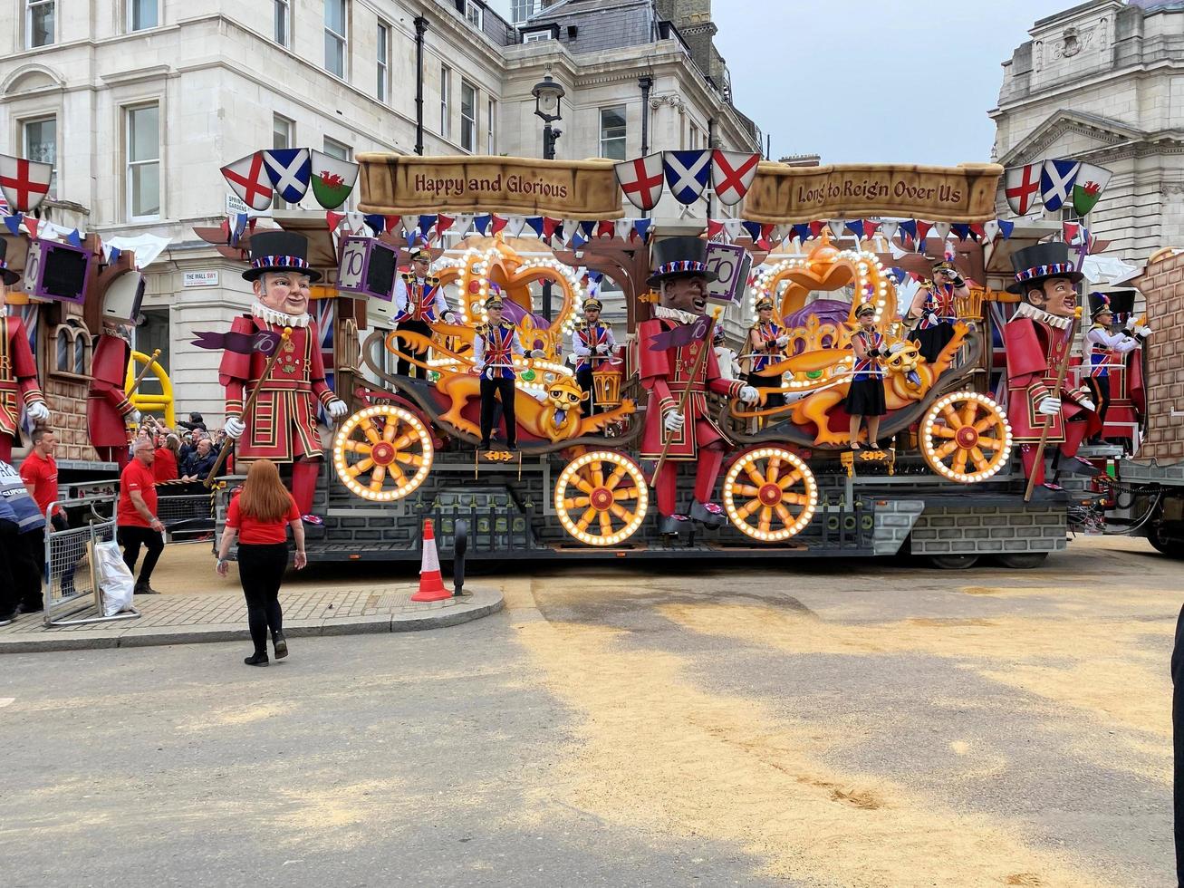London in the UK in June 2022. A view of the Platinum Jubilee Parade in London photo