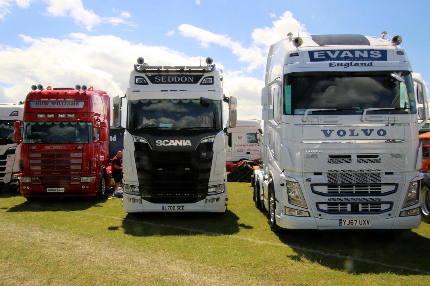 Whitchurch in Shropshire in June 2022. A view of some Trucks at a Truck show photo