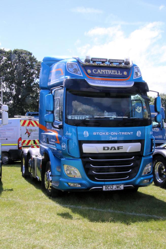 Whitchurch in Shropshire in the UK in June 2022. A view of some Trucks photo