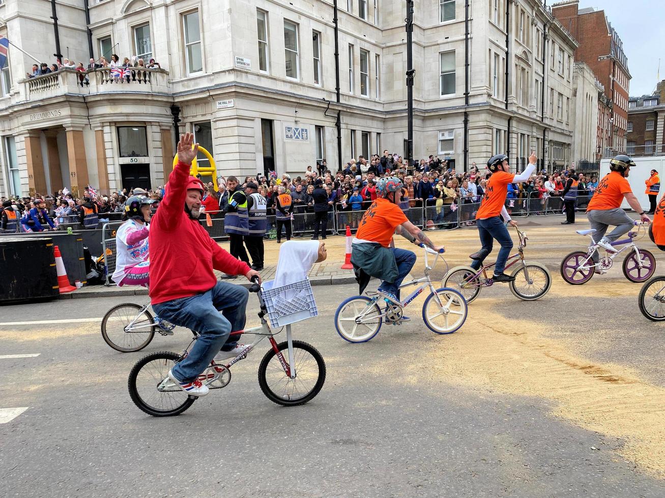 London in the UK in June 2022. A view of the Platinum Jubilee Parade in London photo