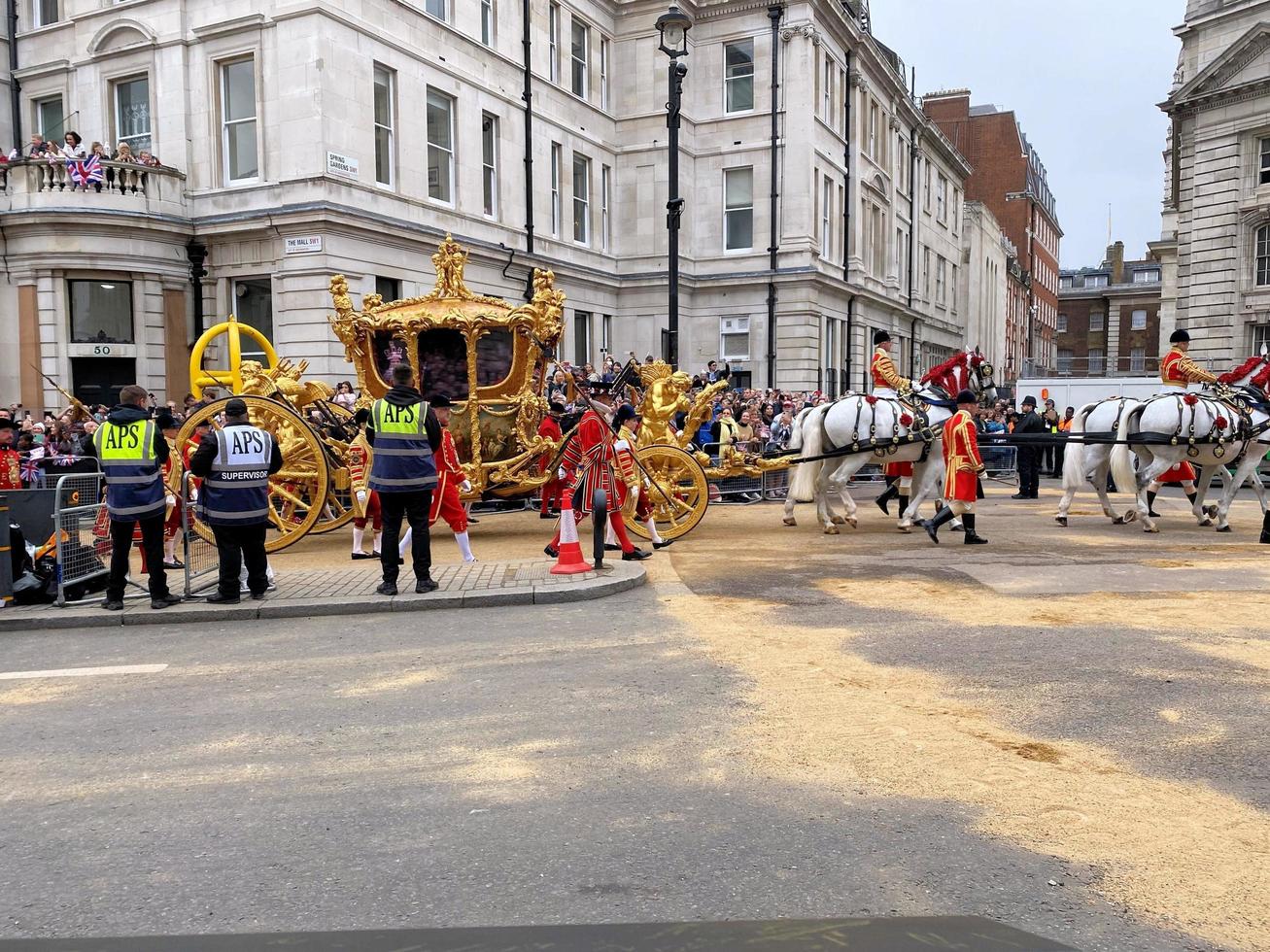 London in the UK in June 2022. A view of the Platinum Jubilee Parade in London photo