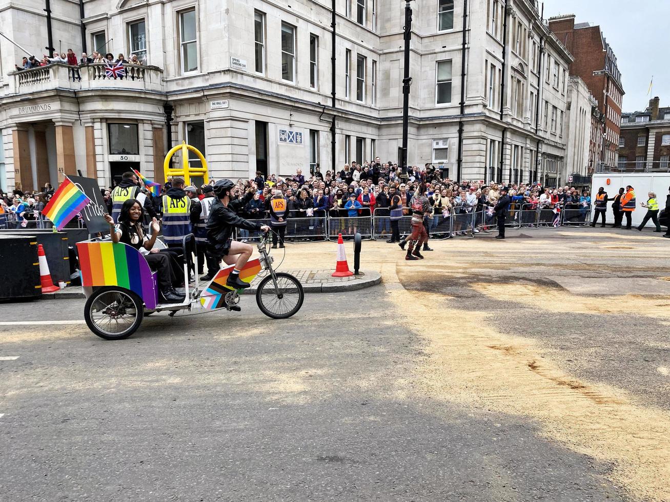 London in the UK in June 2022. A view of the Platinum Jubilee Parade in London photo