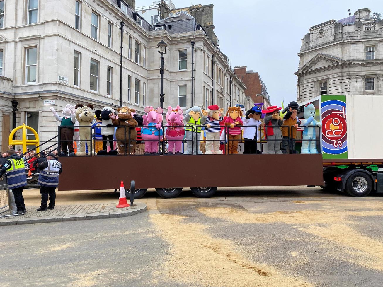 London in the UK in June 2022. A view of the Platinum Jubilee Parade in London photo