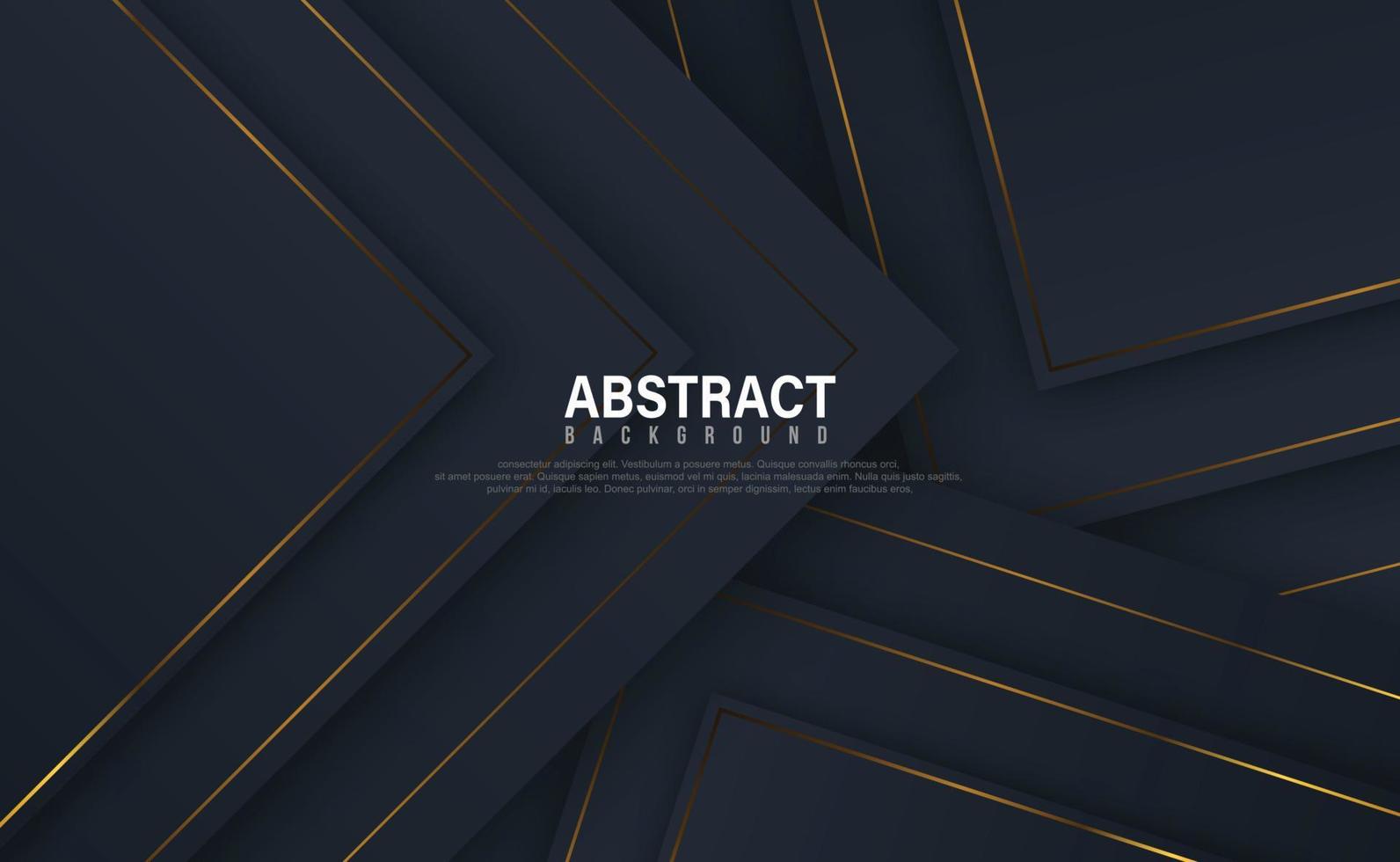 Black and golden lines abstract background. gold light luxury design modern futuristic background vector illustration.