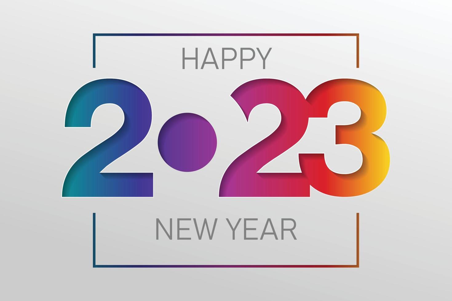 2023 vector on paper cut background. 2023 vector concept. Festive numbers design. Lettering 2023 vector concept EPS 10