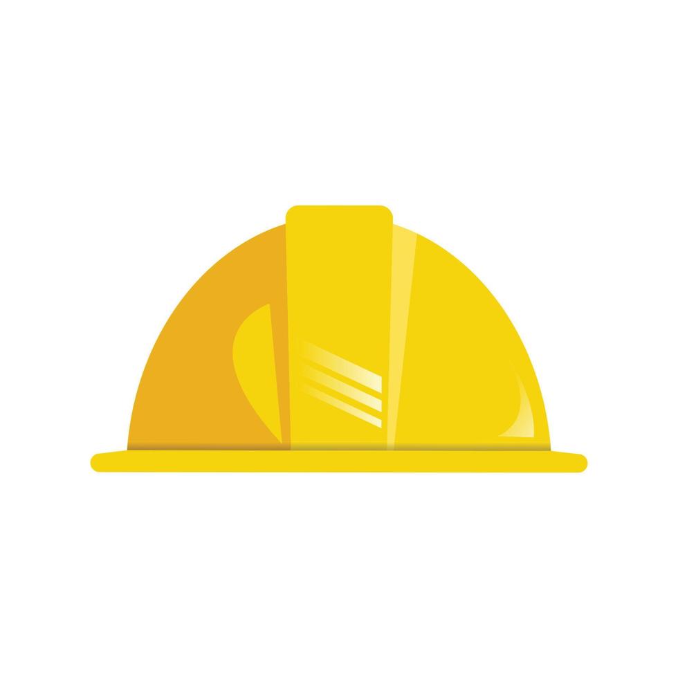 Safety Helmet Flat Icon Logo Illustration Vector Isolated. Labour Day, May Day, Industry, And Construction Icon-Set. Suitable for Web Design, Logo, App, and Upscale Your Business.