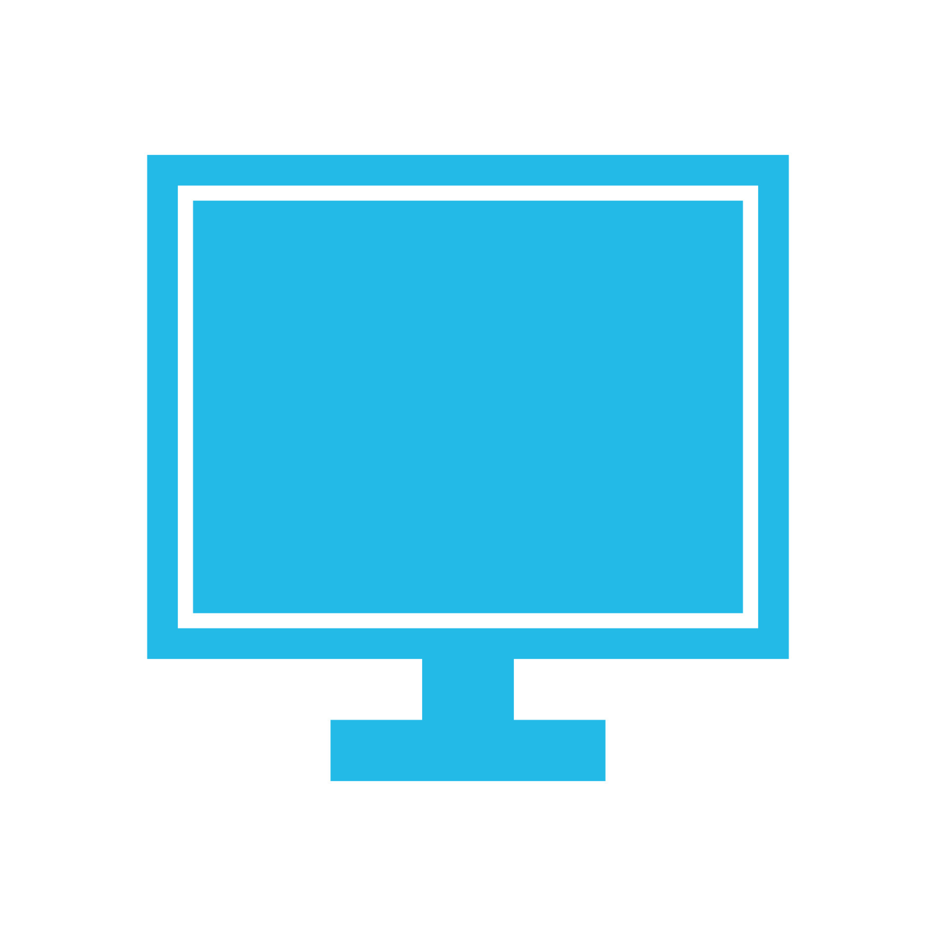 Computer monitor illustrated on a white background 8195274 Vector Art ...