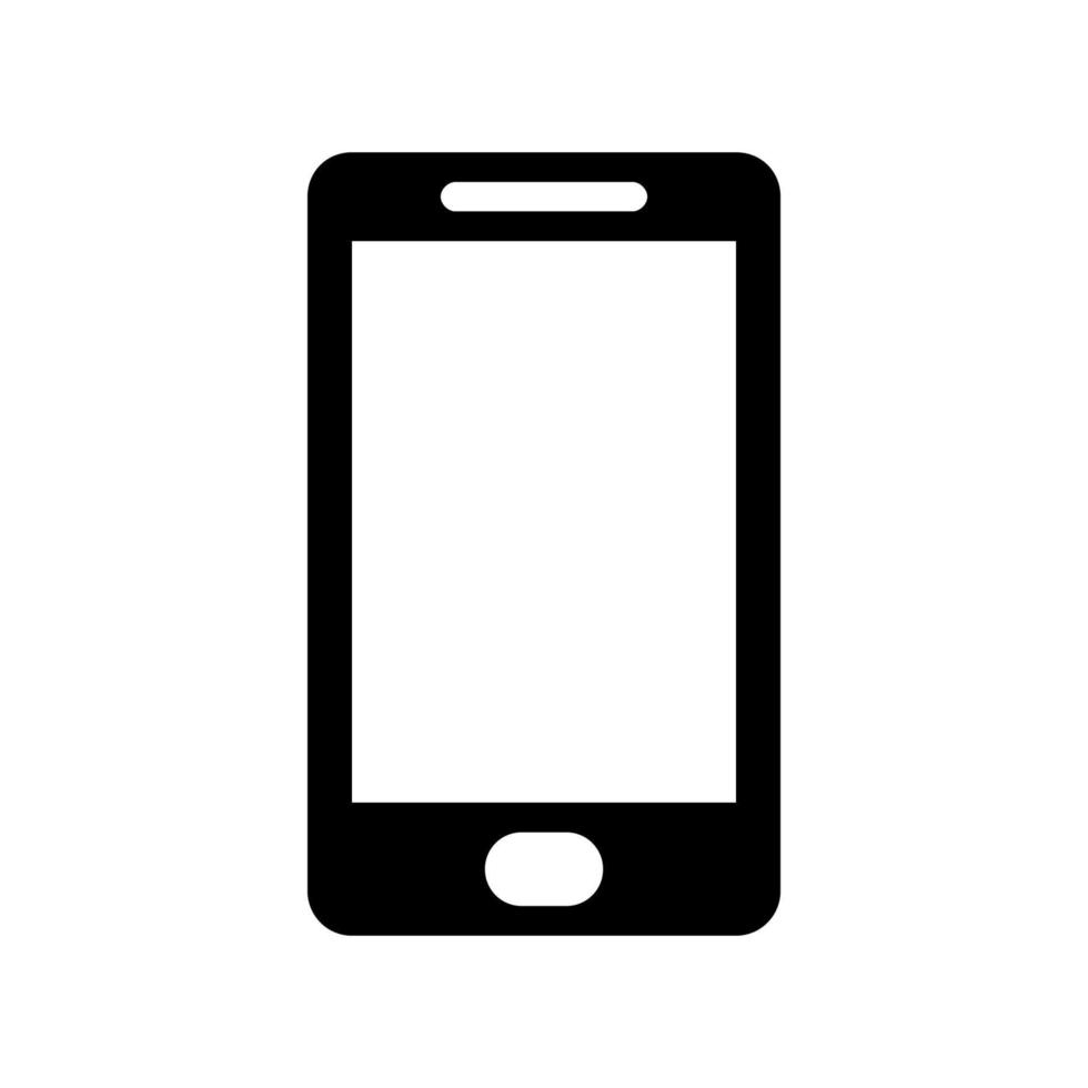 Smartphone illustrated on a white background vector