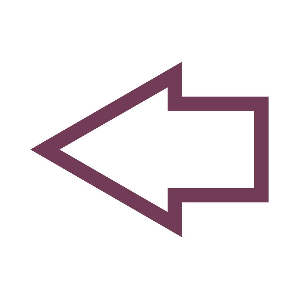 Arrow illustrated on white background vector