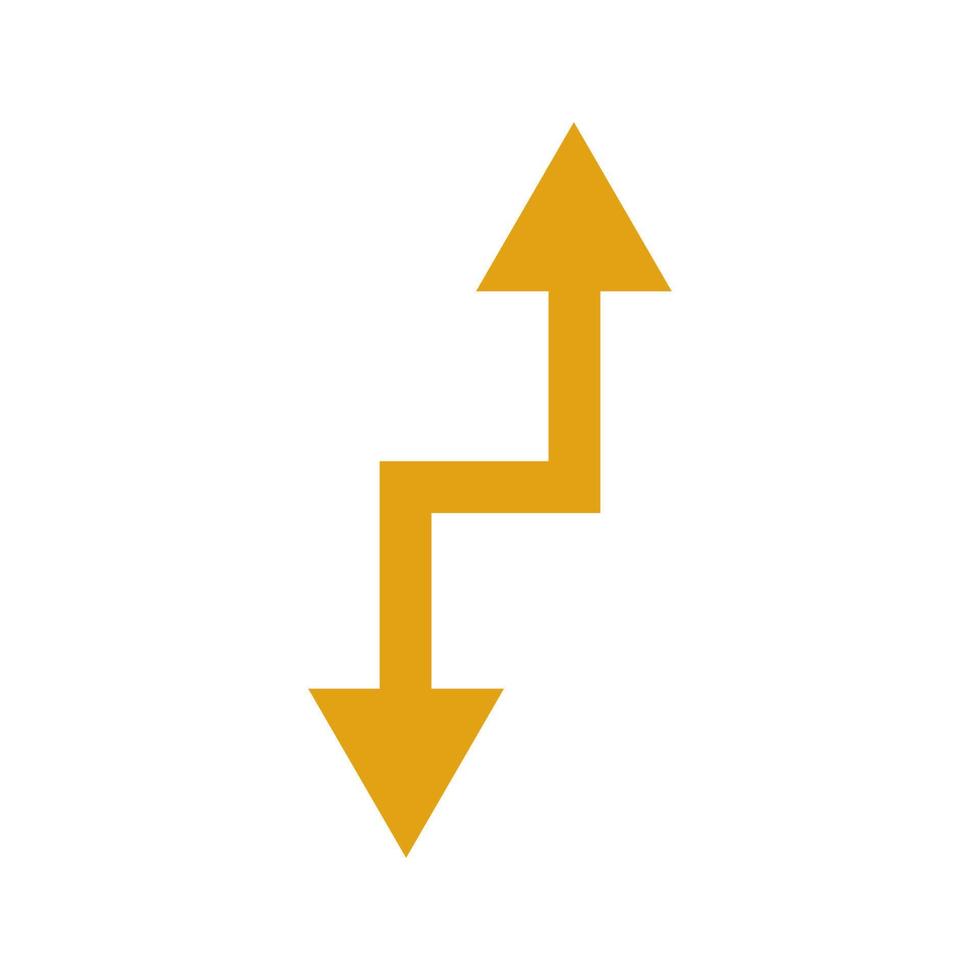 Arrow illustrated on white background vector
