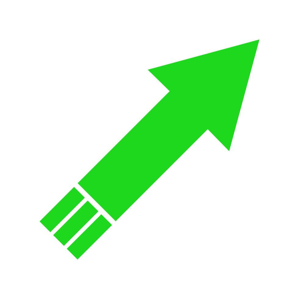 Arrow illustrated on white background vector