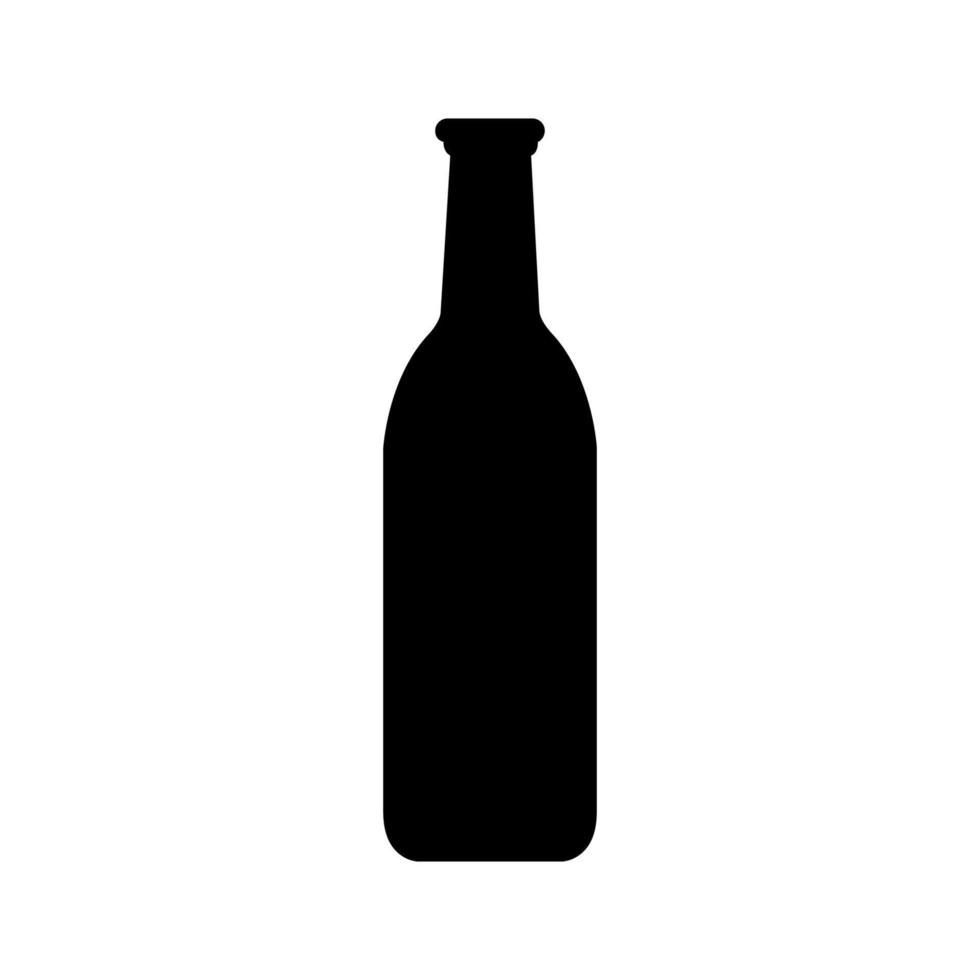 Wine bottle illustrated on a white background vector