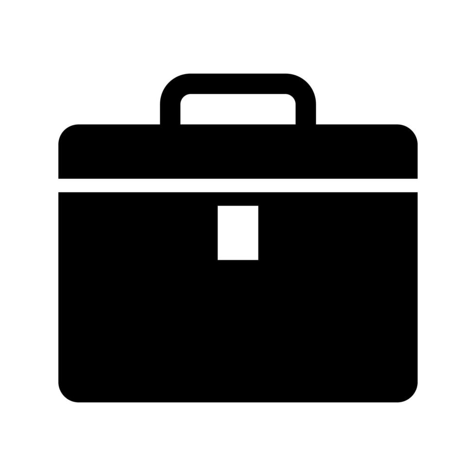 Work suitcase illustrated on a white background vector