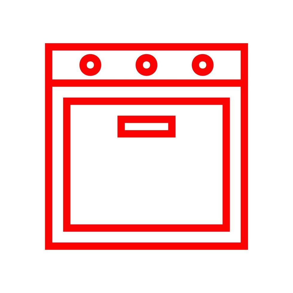 Microwave oven illustrated on a white background vector